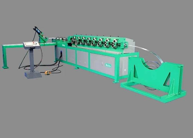 Electric Round Duct myndavél Sheet Metal Round Tube Flanging Og Electric Rotary Machine